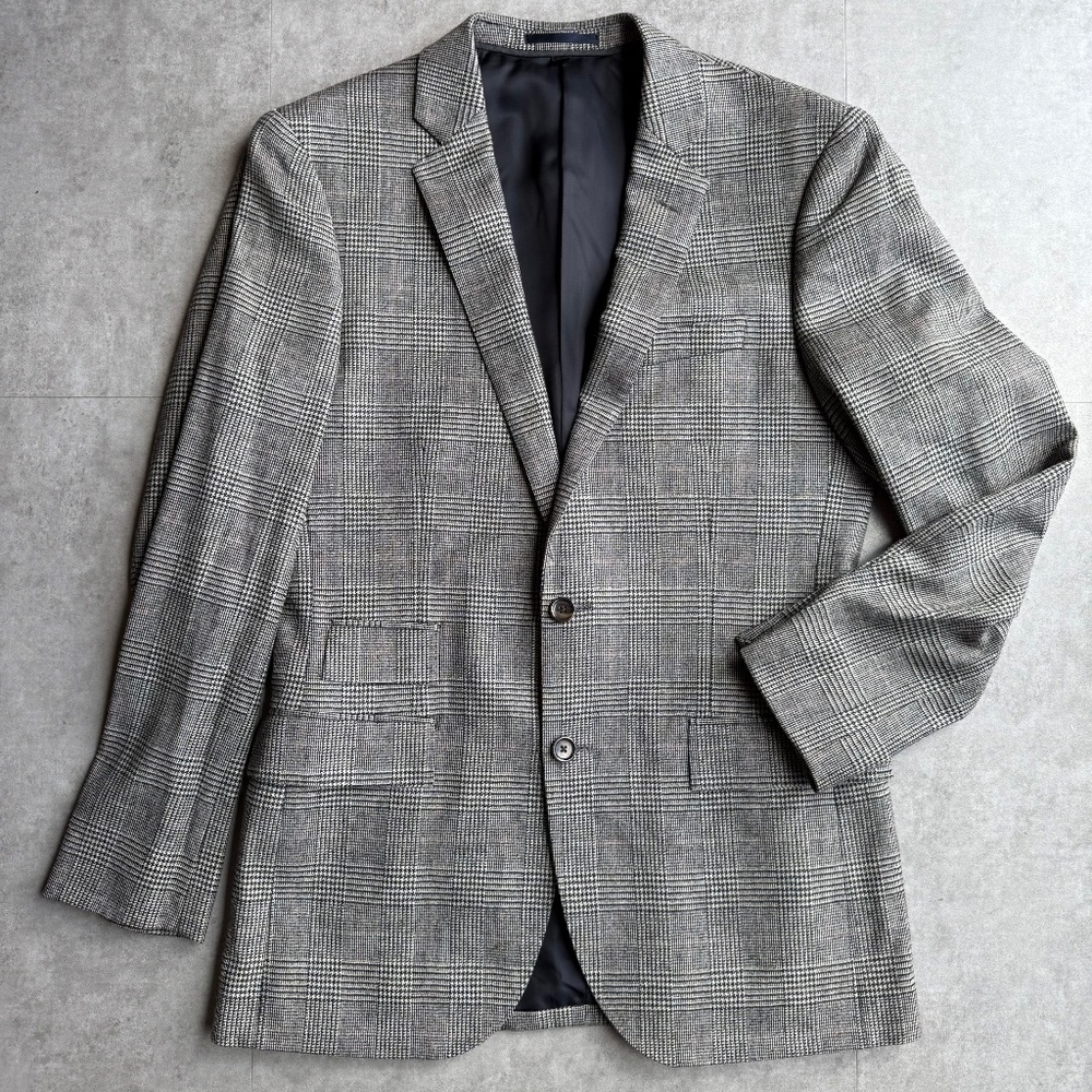 J Crew Ludlow Prince of Wales Abraham Moon wool blend, 38R suit + trousers - Picture 8 of 16